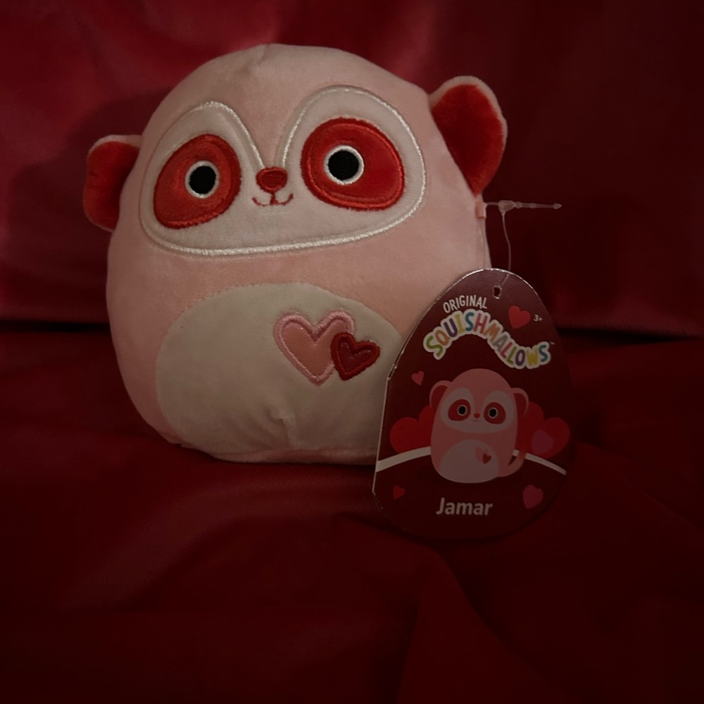Squishmallows Pink and Red Plush Toy